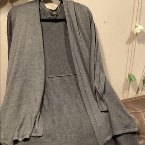 Gray cardigan